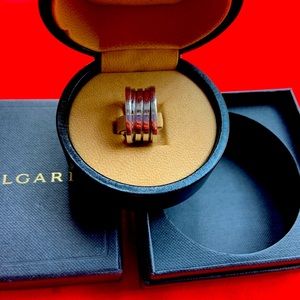 Bulgari B.zero1 18k White Gold Band Ring